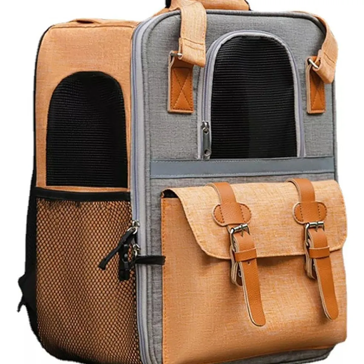 GENERICO - Mochila Transportadora Segura para Perros y Gatos