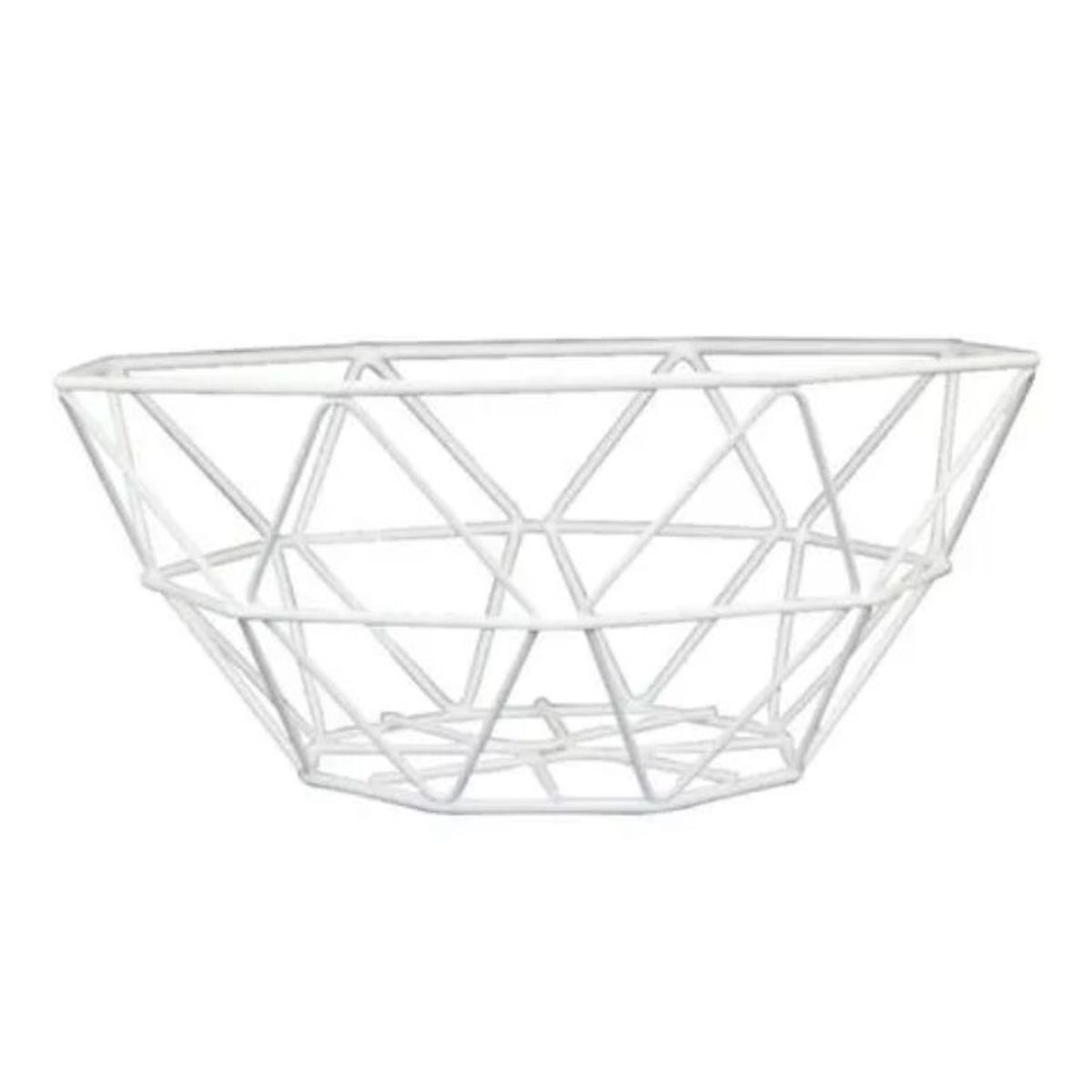 GENERICO - FRUTERA METAL DISEÑO ESCANDINAVO BLANCO