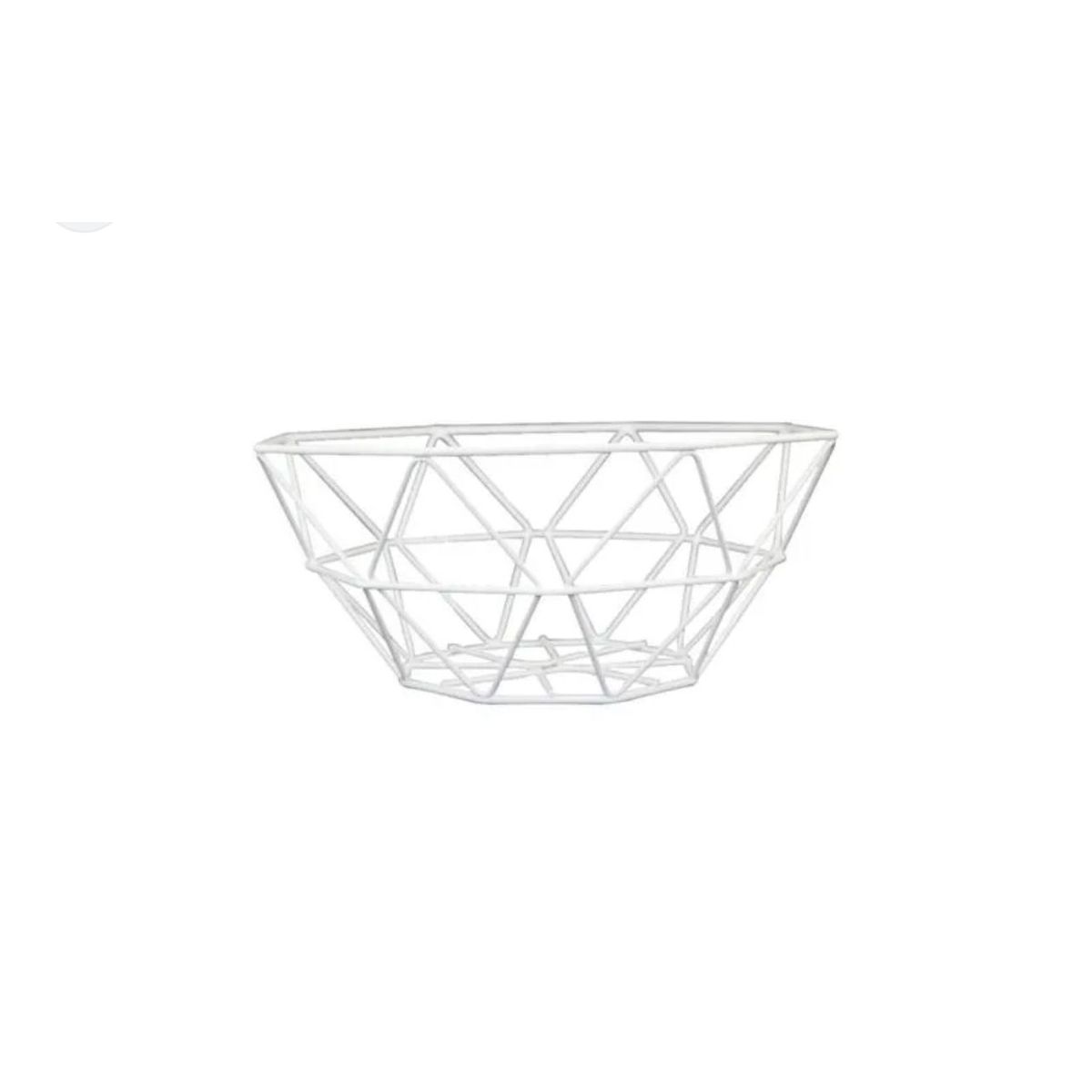 GENERICO - FRUTERA METAL DISEÑO ESCANDINAVO BLANCO