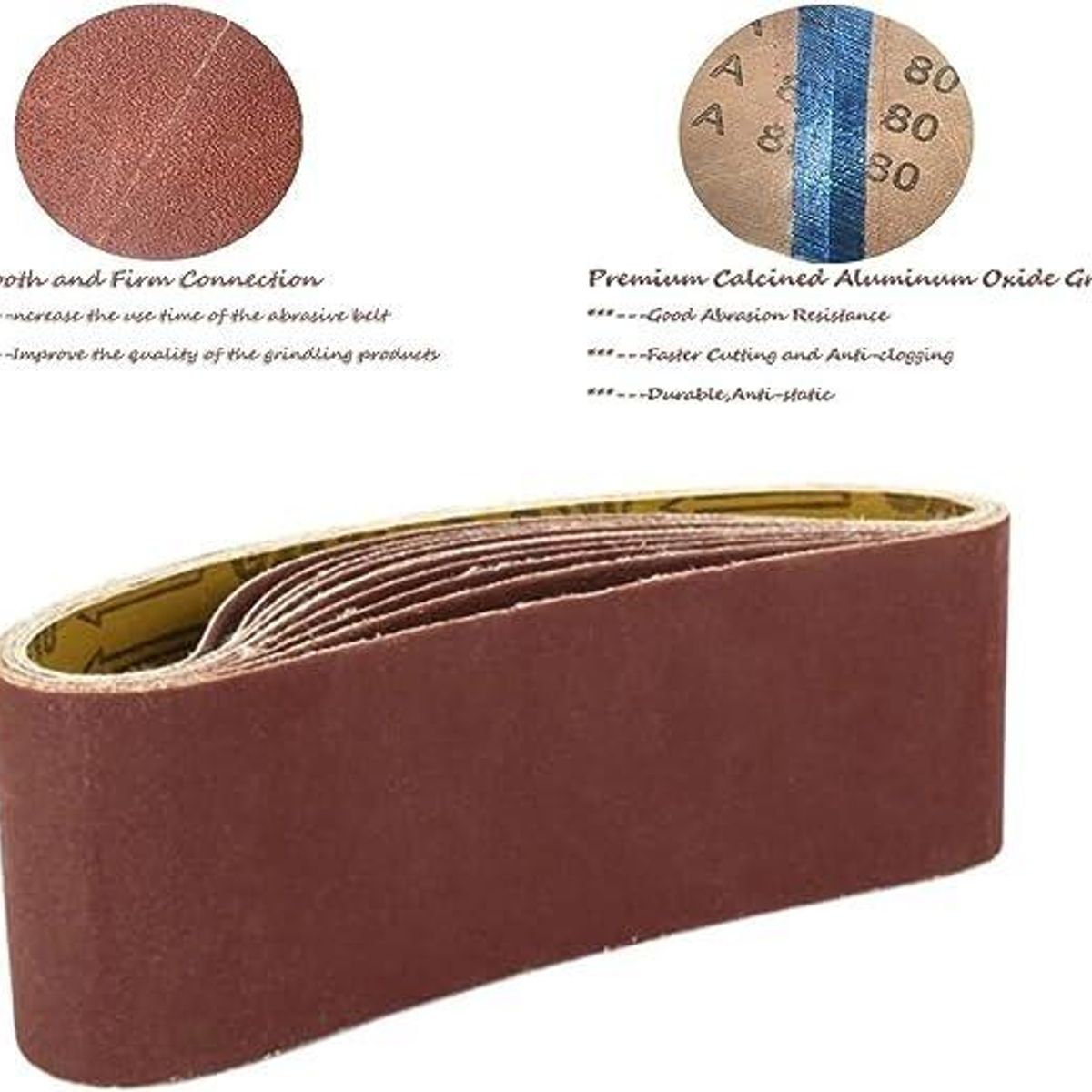 GENERICO - Lija de Banda 3x21 Pulgadas 2 Unidades Grano 40 y 50