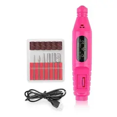 GENERICO - Torno Eléctrico para Uñas con Accesorios para Manicura.-