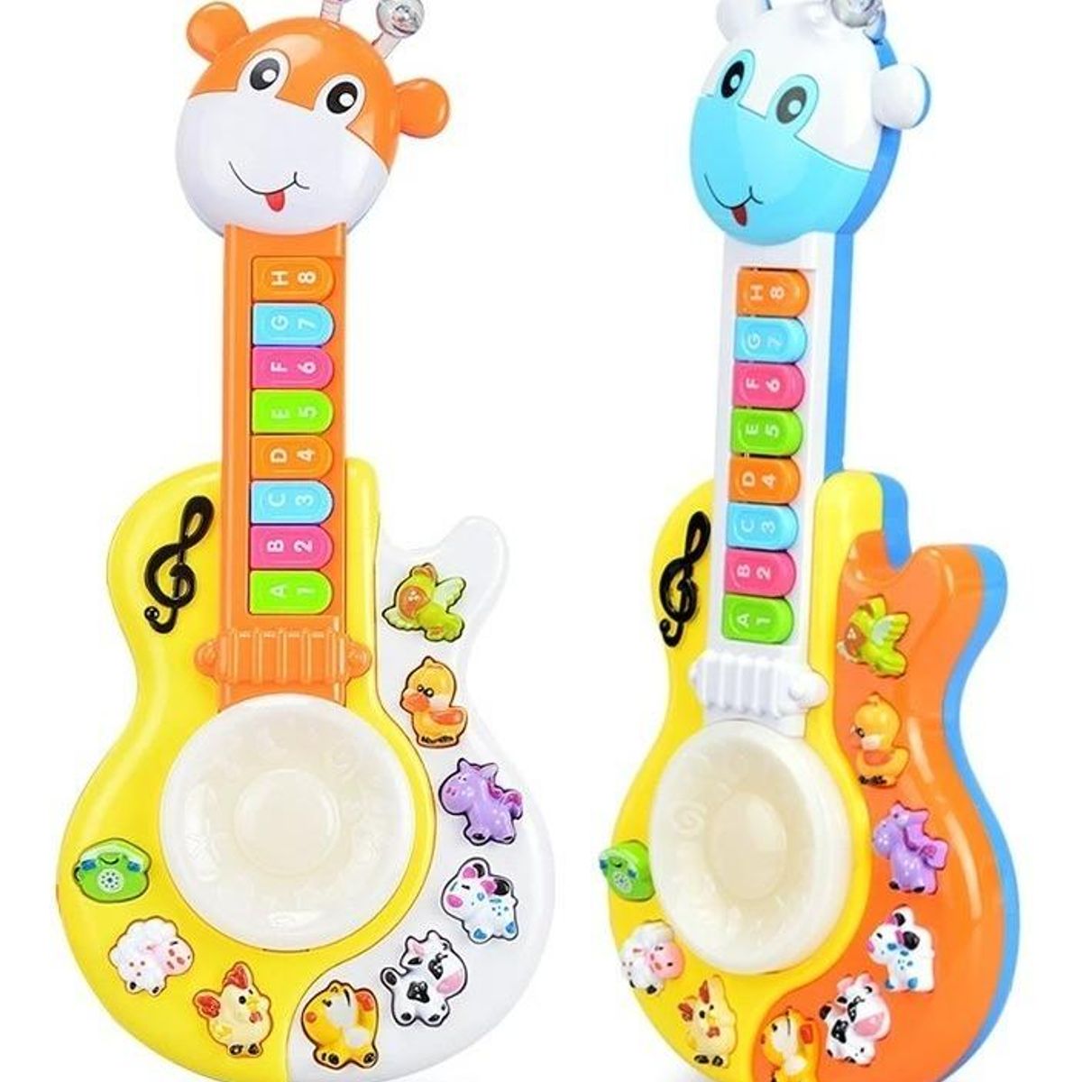 GENERICO - Guitarra Didáctica Jirafa para Bebés con Sonidos y Luces