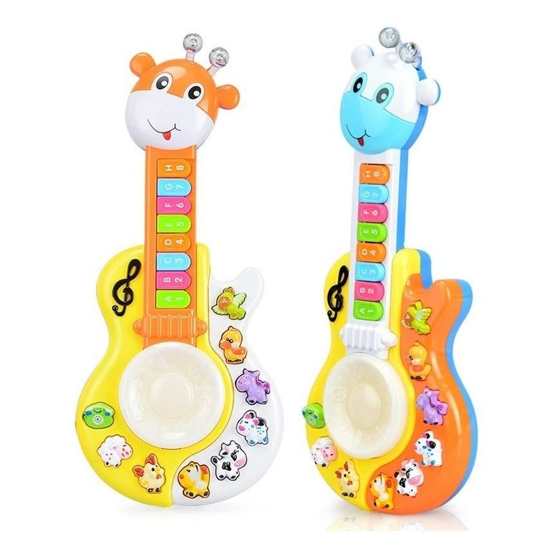 GENERICO - Guitarra Didáctica Jirafa para Bebés con Sonidos y Luces
