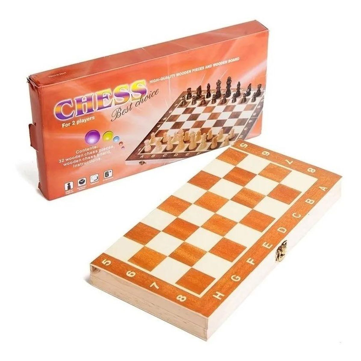 GENERICO - Ajedrez Magnético Plegable 25x25 cm para Viajes