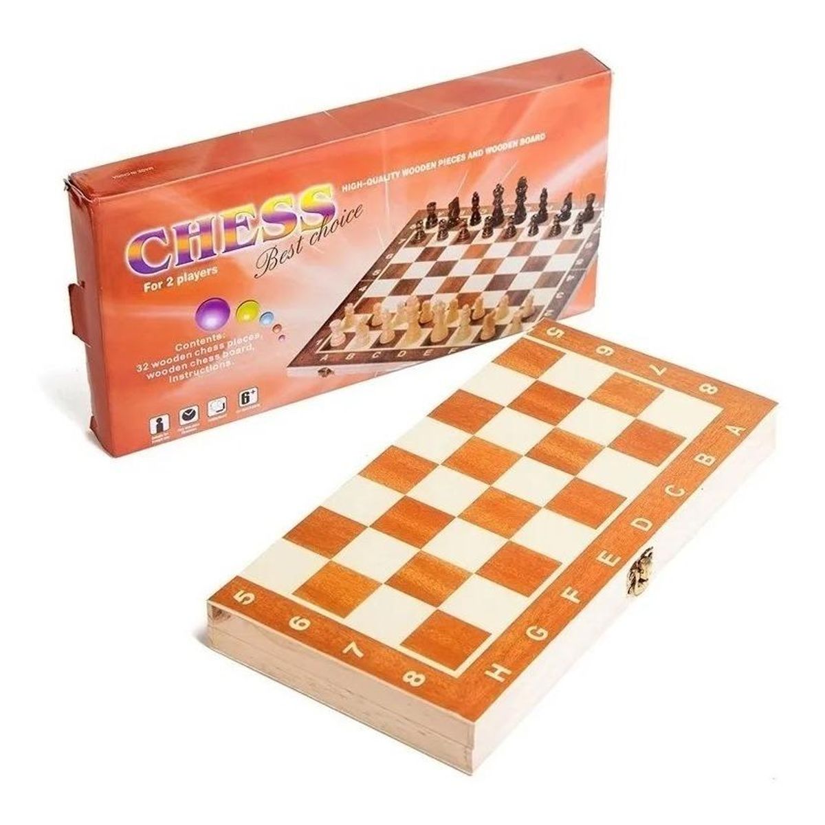 GENERICO - Ajedrez Magnético Plegable 25x25 cm para Viajes