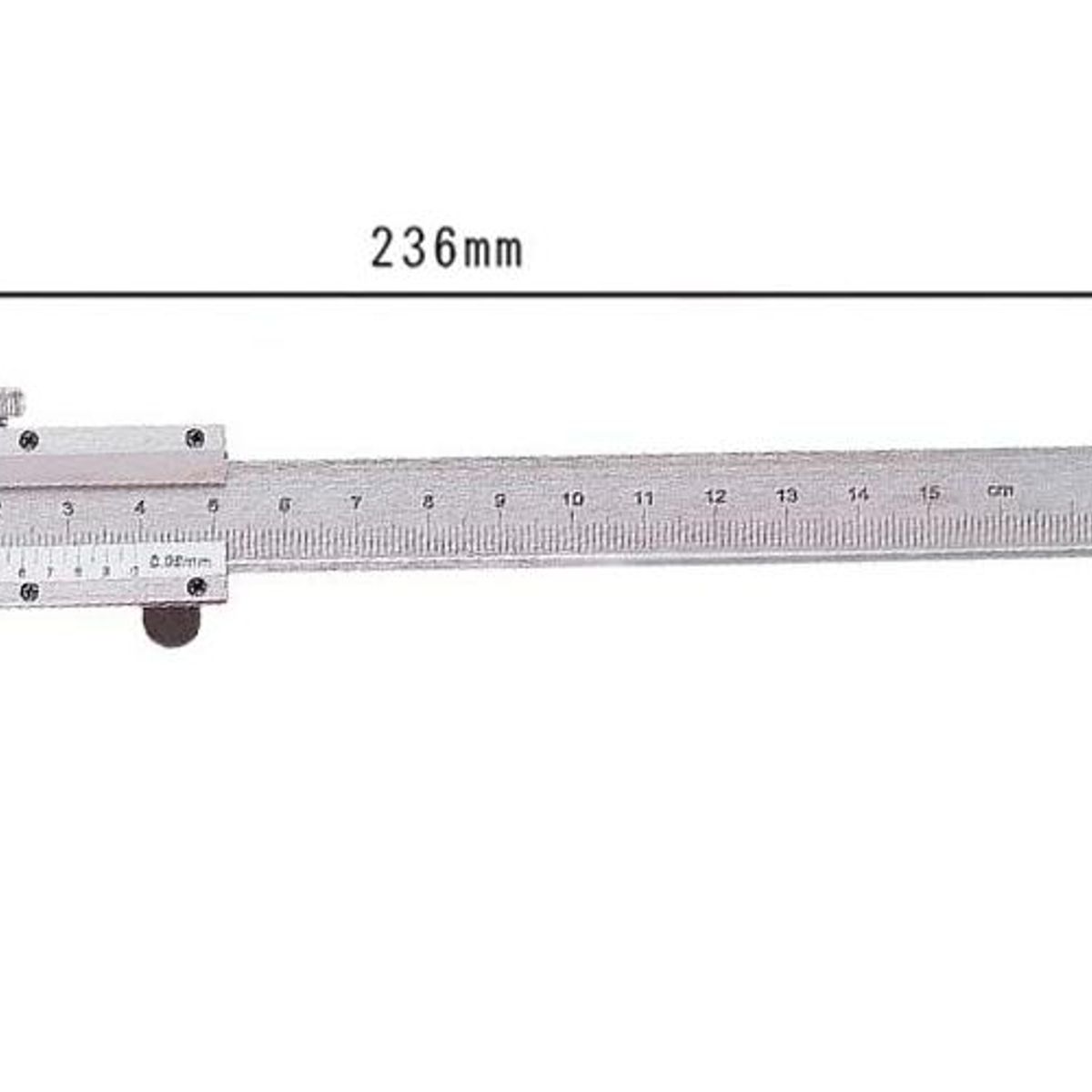 GENERICO - Calibrador Vernier Análogo de 150 mm con Funda de Transporte