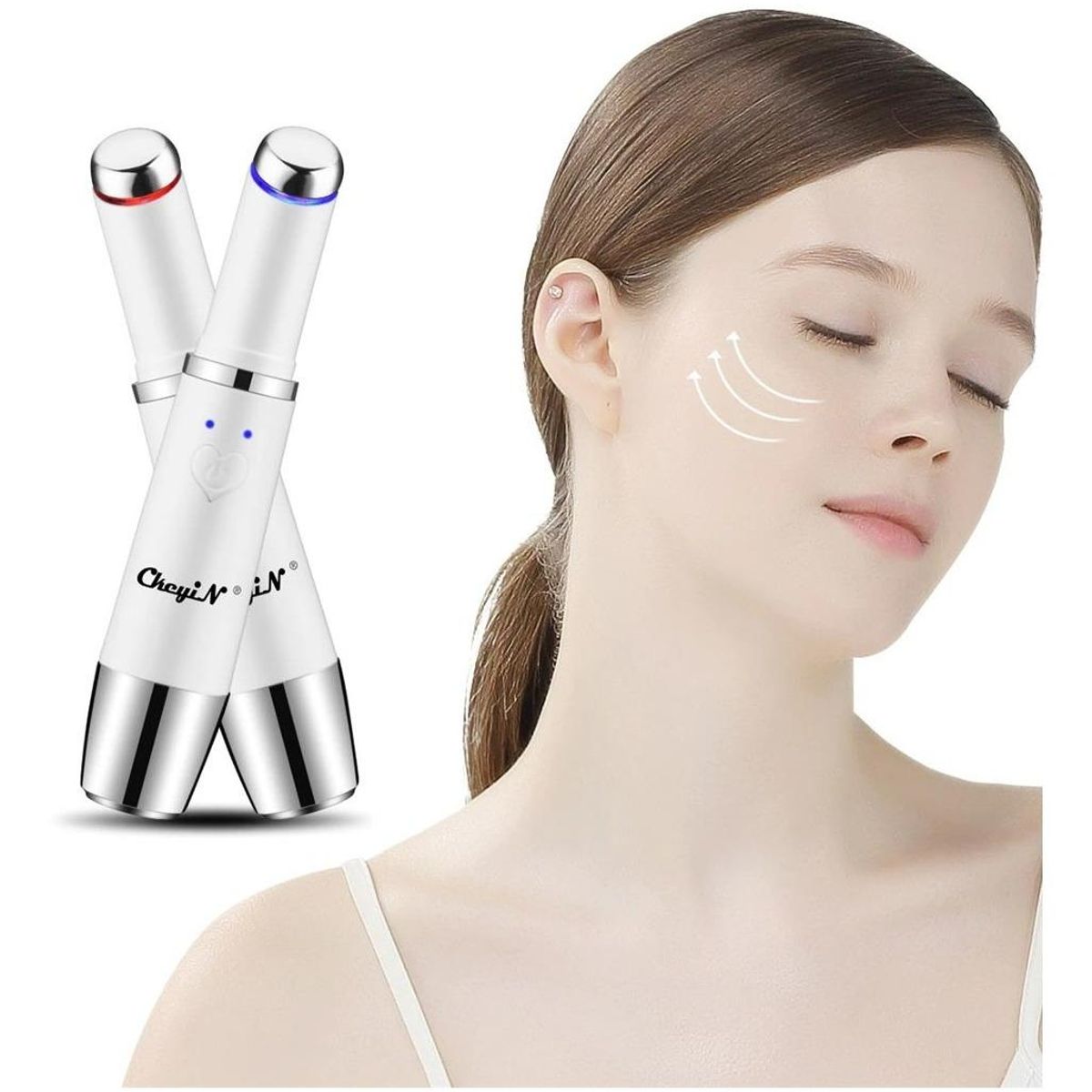 GENERICO - Masajeador Eléctrico Facial para Ojos con Calor y Vibración