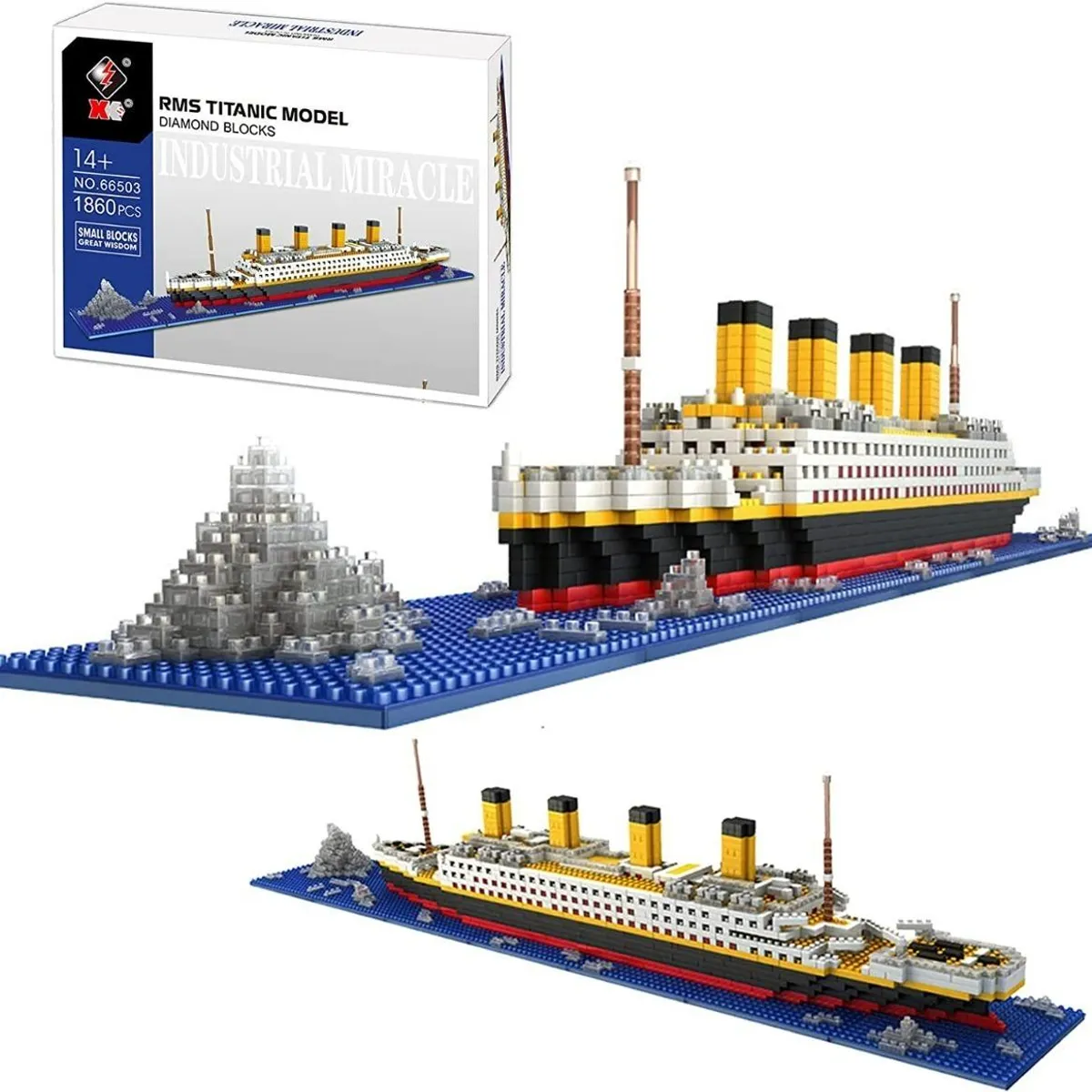 GENERICO - Set de Construcción Titanic 3D con 1860 Piezas