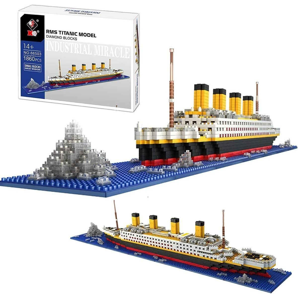 GENERICO - Set de Construcción Titanic 3D con 1860 Piezas