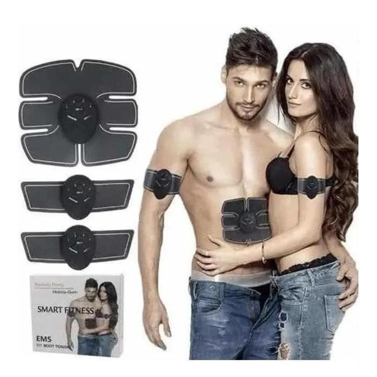 GENERICO - Kit Electroestimulador Muscular 3 en 1 para Fitness