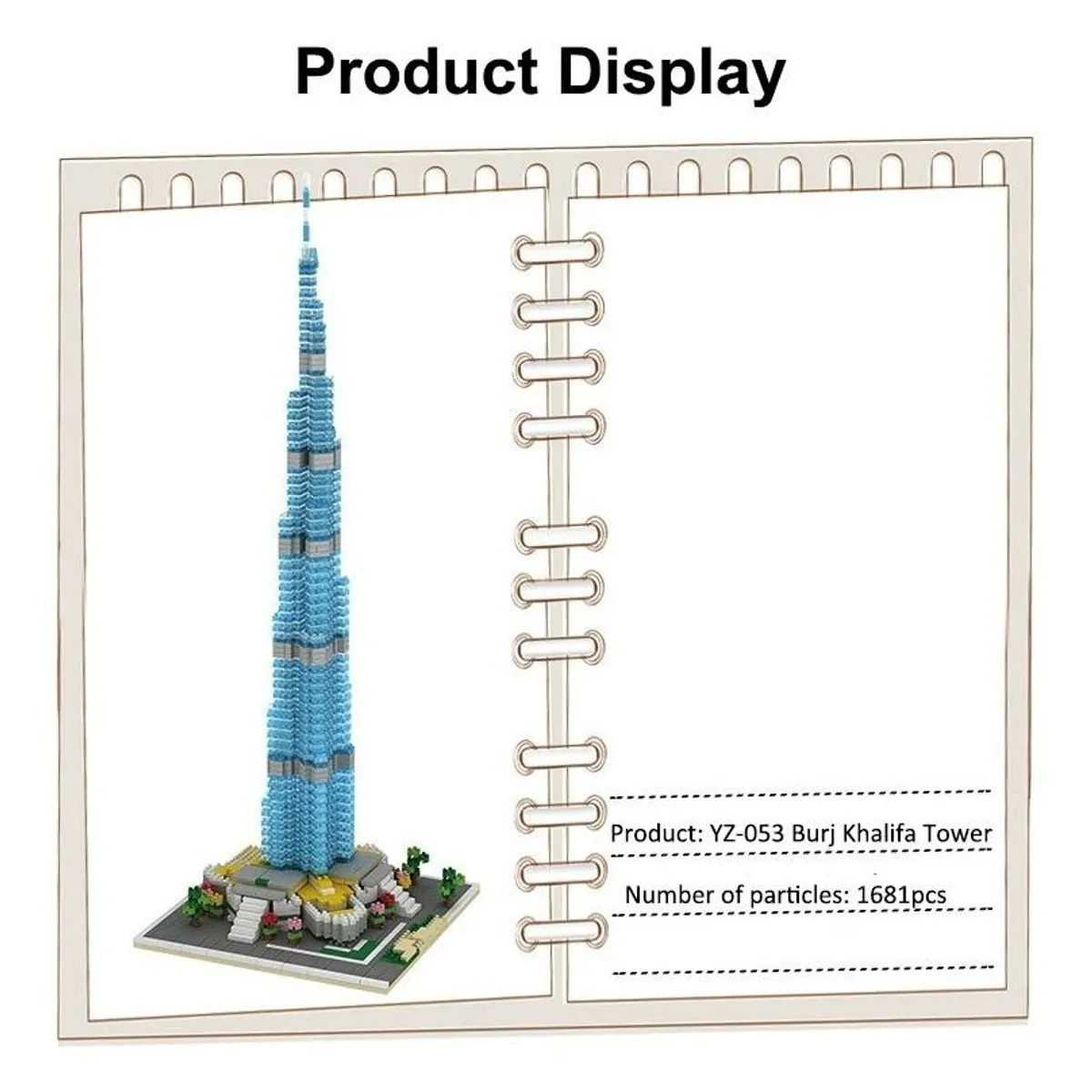GENERICO - Set de Construcción Mini Burj Khalifa 1681 Piezas