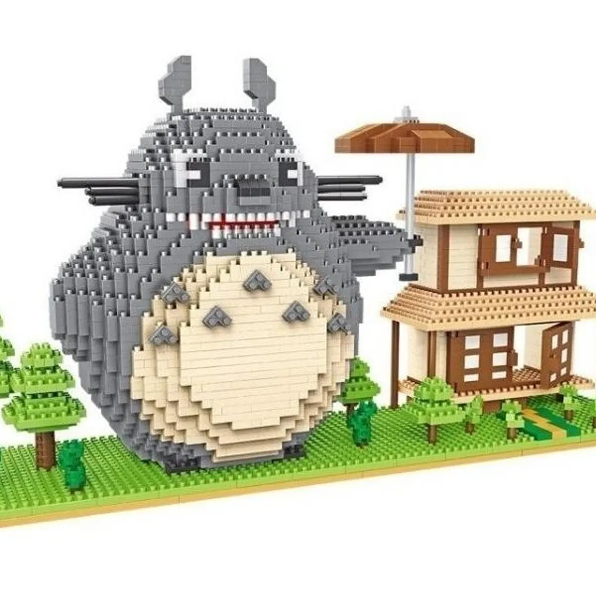GENERICO - Set de Construcción 3D Totoro Mini Block - 2107 Piezas