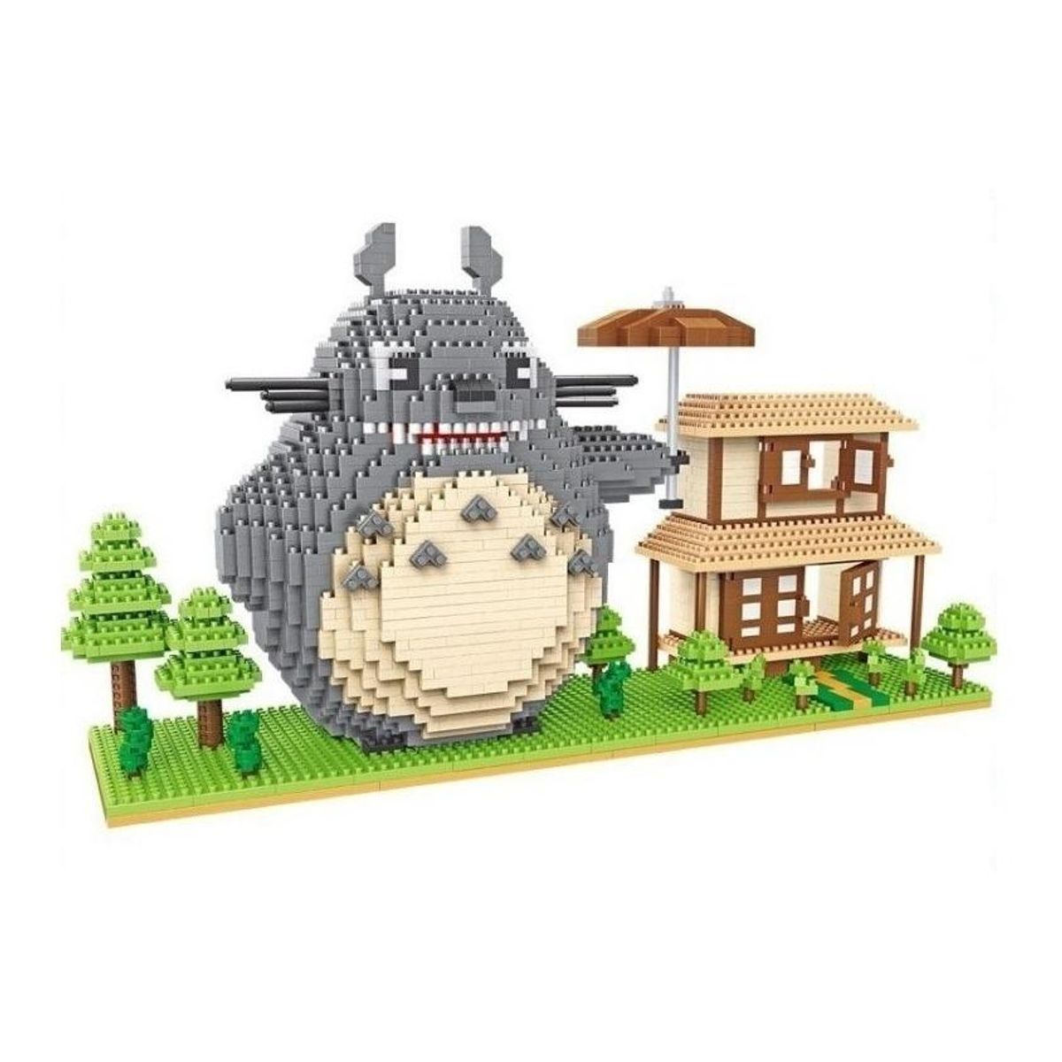 GENERICO - Set de Construcción 3D Totoro Mini Block - 2107 Piezas