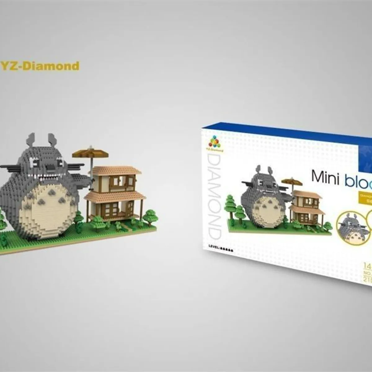 GENERICO - Set de Construcción 3D Totoro Mini Block - 2107 Piezas