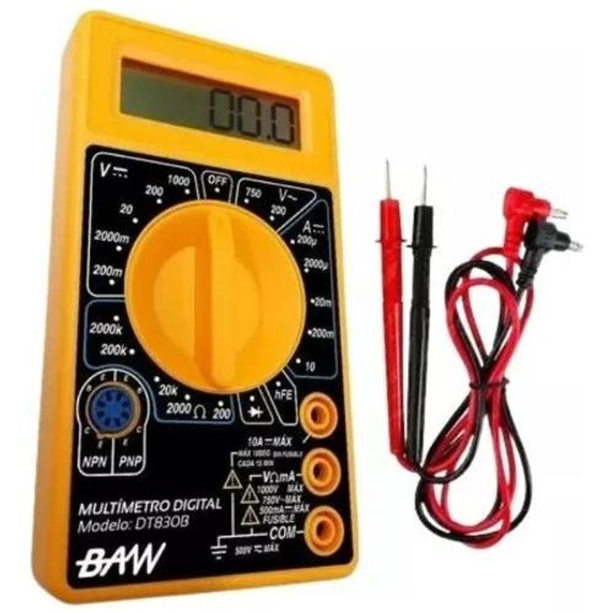 GENERICO - Multitester Digital Multímetro con Pantalla LCD 830