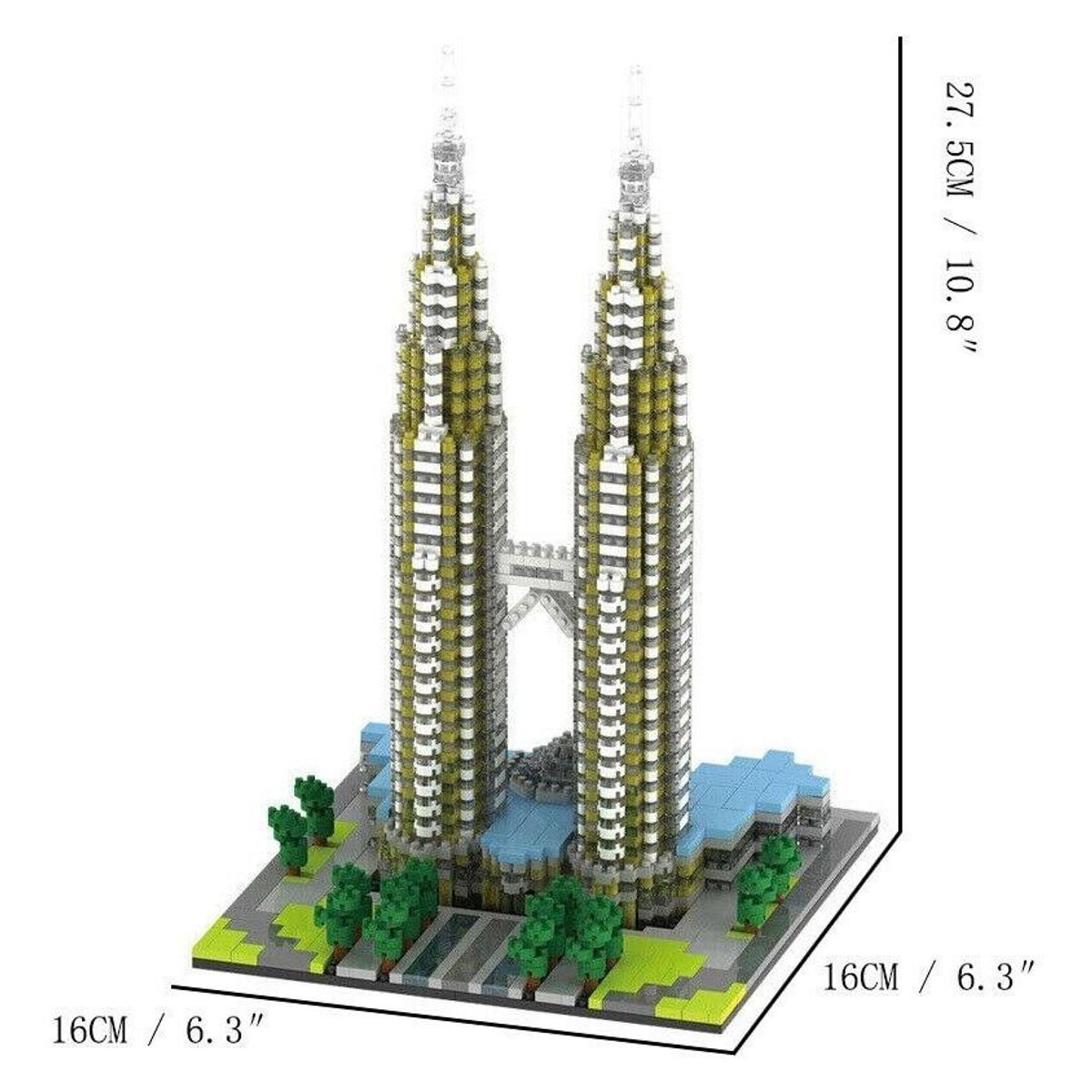 GENERICO - Set de Construcción Modelo Torres Petronas - 2351 Piezas