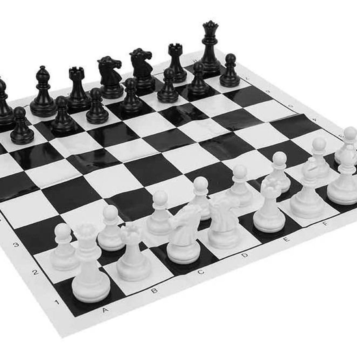 GENERICO - Tablero de Ajedrez Plástico Plegable 29x29cm Portátil