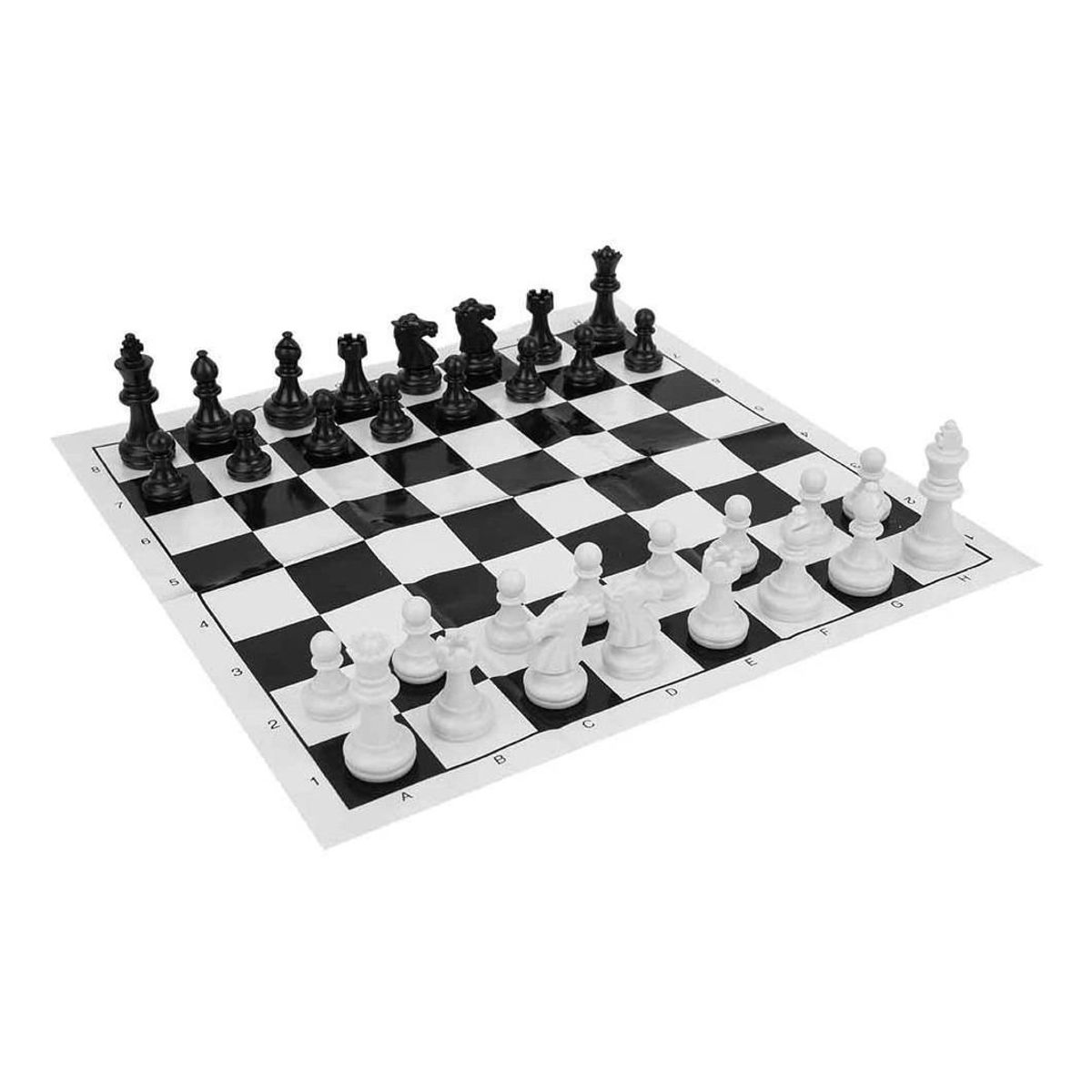 GENERICO - Tablero de Ajedrez Plástico Plegable 29x29cm Portátil