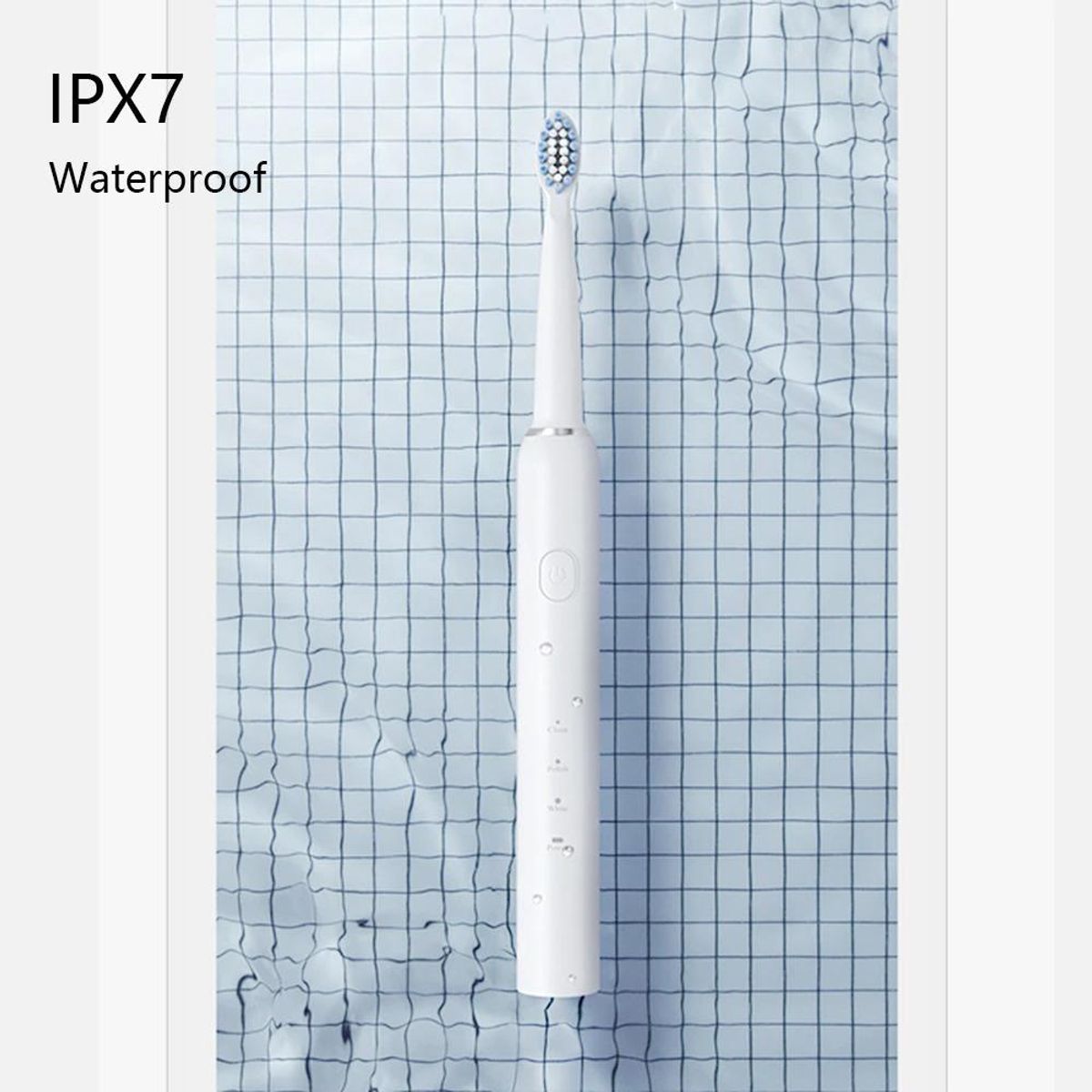 GENERICO - Cepillo de Dientes Eléctrico Recargable con Modos de Limpieza