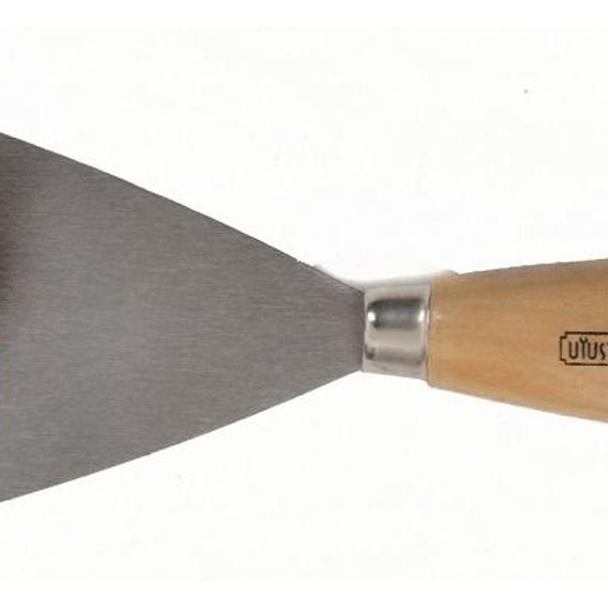 GENERICO - Pack de 2 Espátulas Rectas de 4 Pulgadas con Mango de Madera