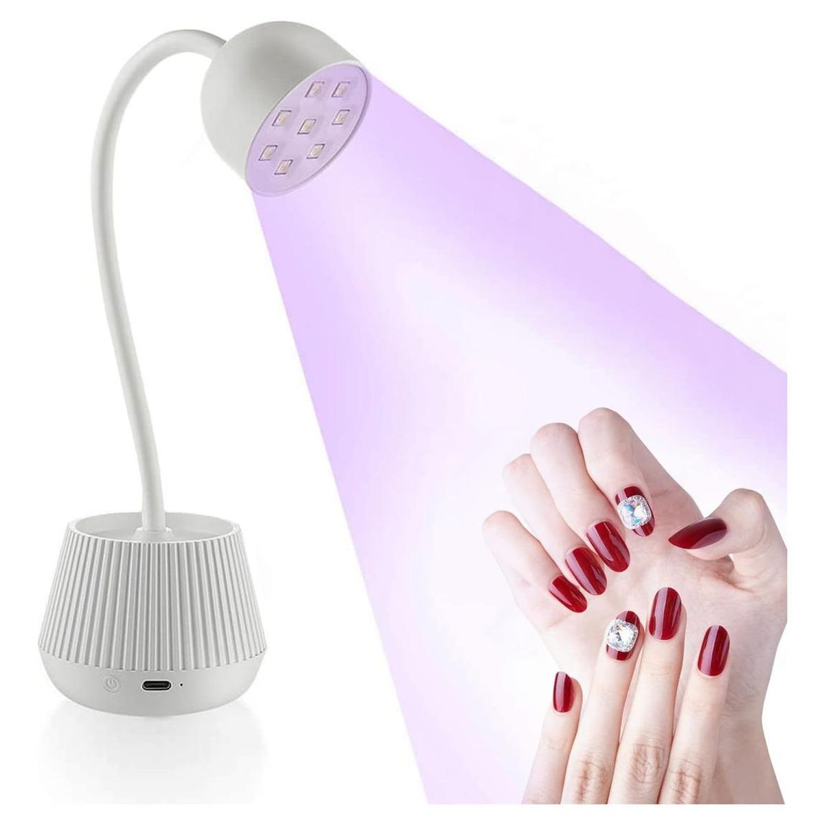 GENERICO - Lámpara UV LED Portátil para Uñas Secado Rápido y Flexible