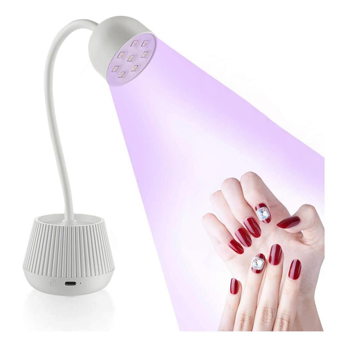 GENERICO - Lámpara UV LED Portátil para Uñas Secado Rápido y Flexible