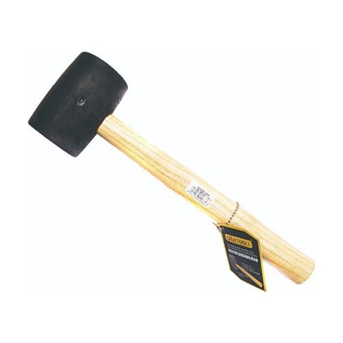 GENERICO - Martillo Mazo de Goma de 16 Onzas con Mango de Madera