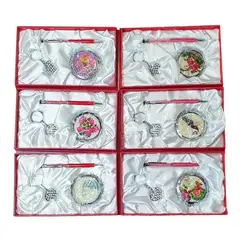 GENERICO - Espejo de Maquillaje Redondo Zoom X10 de Bolsillo