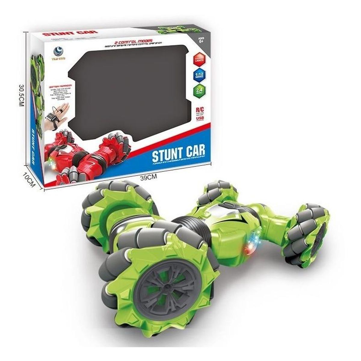 GENERICO - Auto Control Remoto con Sensor de Movimiento y Gesto 360