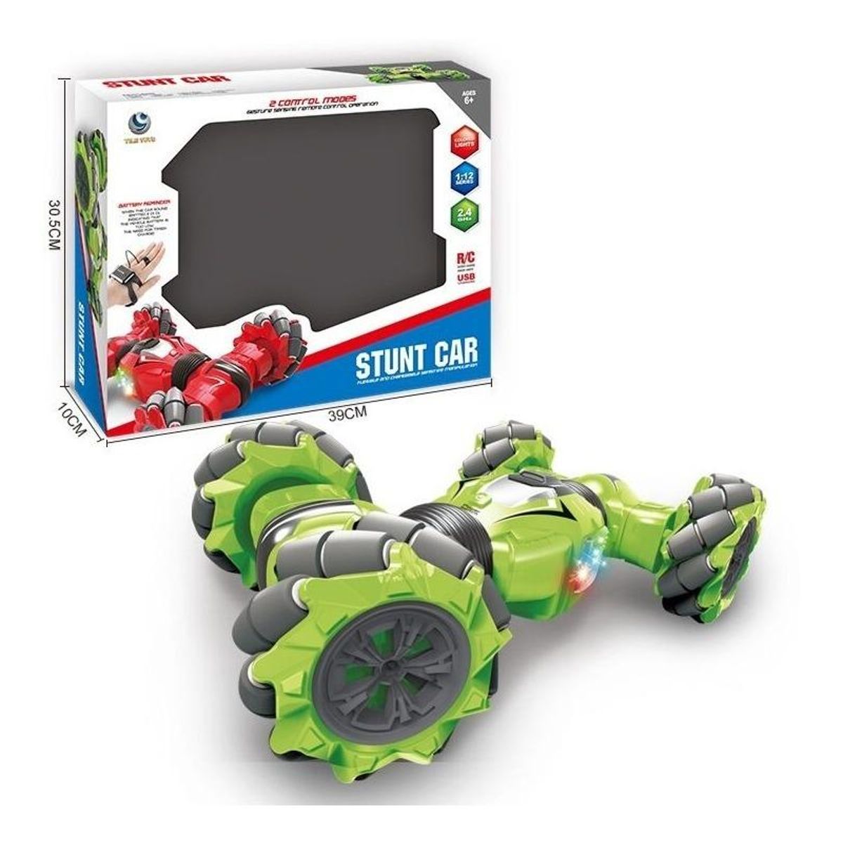 GENERICO - Auto Control Remoto con Sensor de Movimiento y Gesto 360