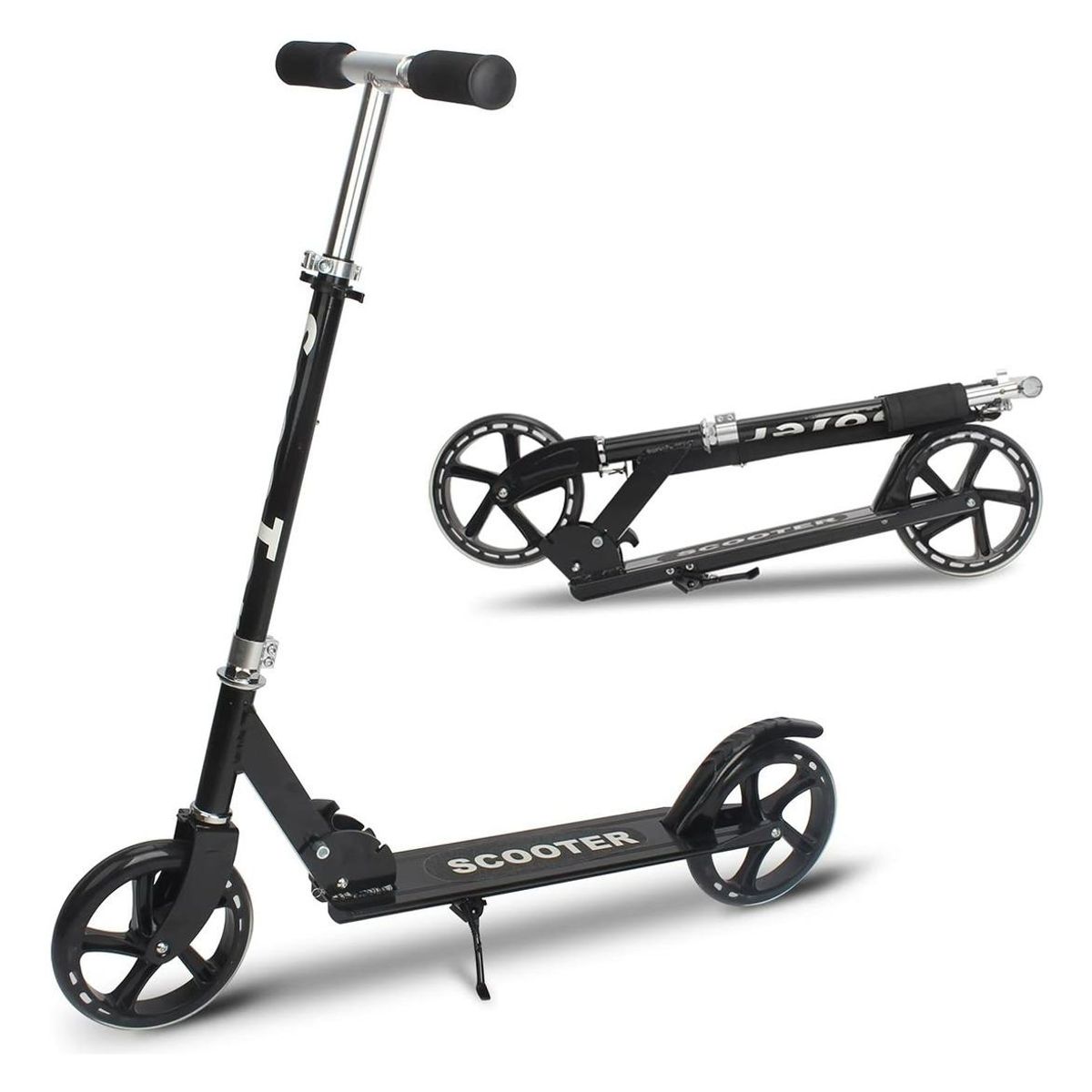 GENERICO - Scooter Plegable de Aluminio con Ruedas de 200mm