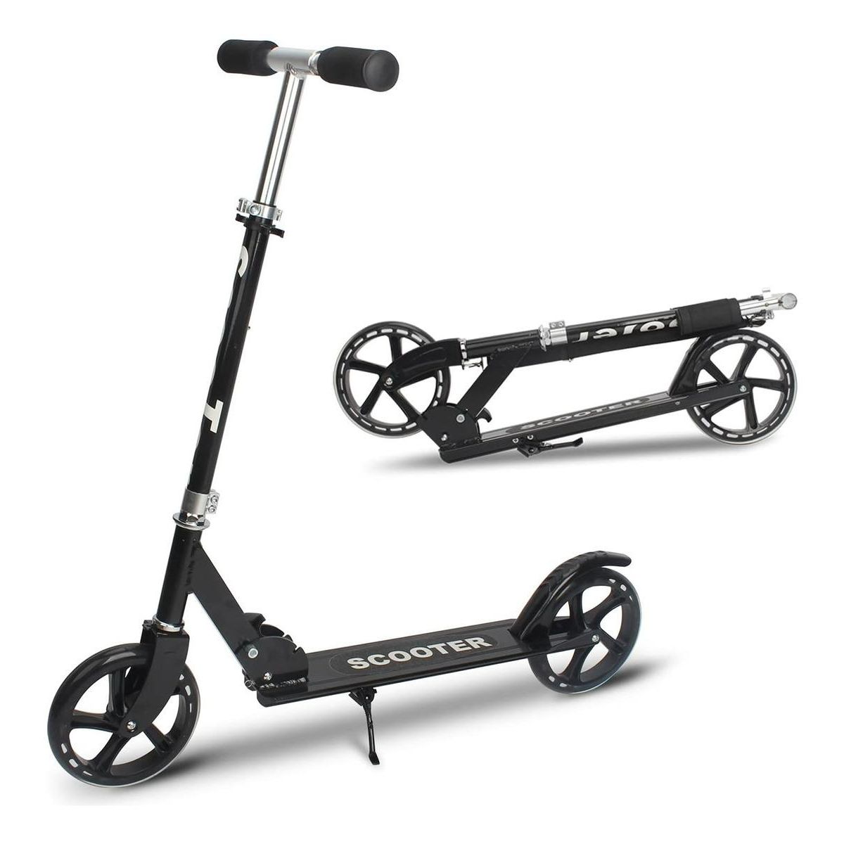 GENERICO - Scooter Plegable de Aluminio con Ruedas de 200mm