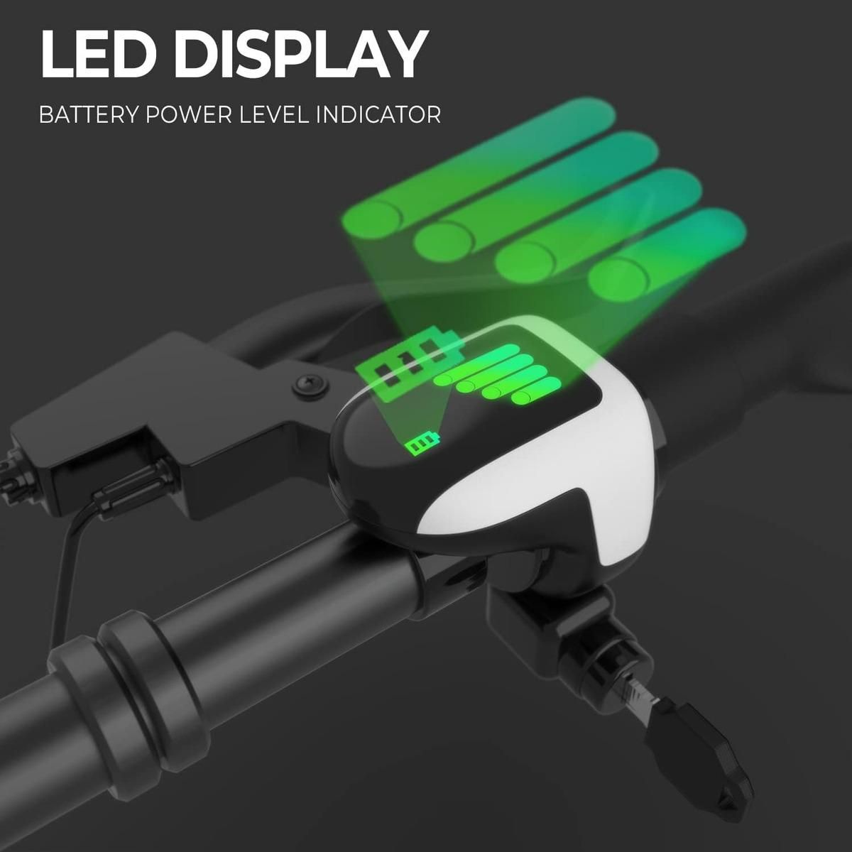 GENERICO - Scooter Eléctrico Plegable para Adultos con Asiento y Cesta