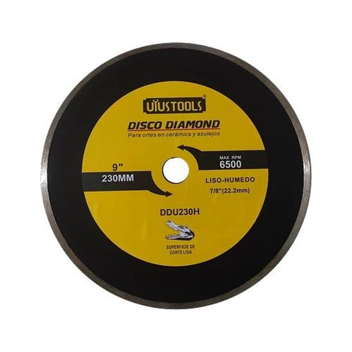 GENERICO - Disco de Corte de Diamante Liso de 9 Pulgadas para Cerámica