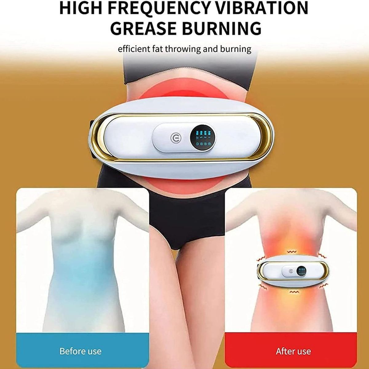 GENERICO - Cinturón Adelgazante con Masajeador Vibratorio