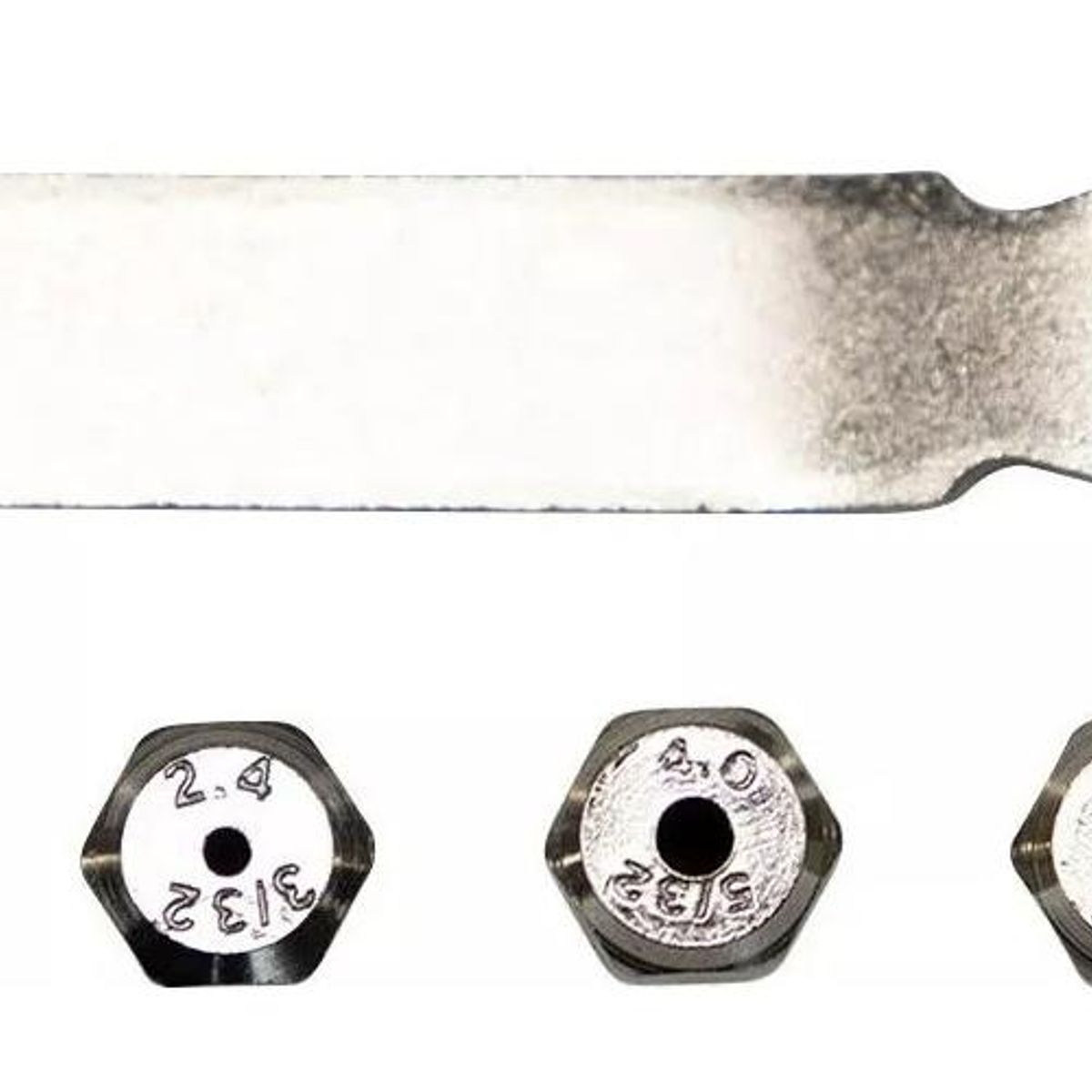 GENERICO - Remachadora Manual 25 cm con 4 Boquillas Intercambiables