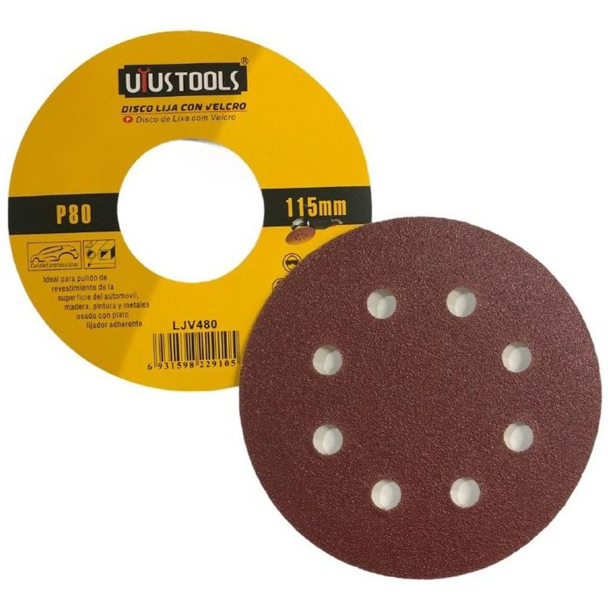 GENERICO - Discos de Lija para Pulir Metal 115mm - 50 Unidades