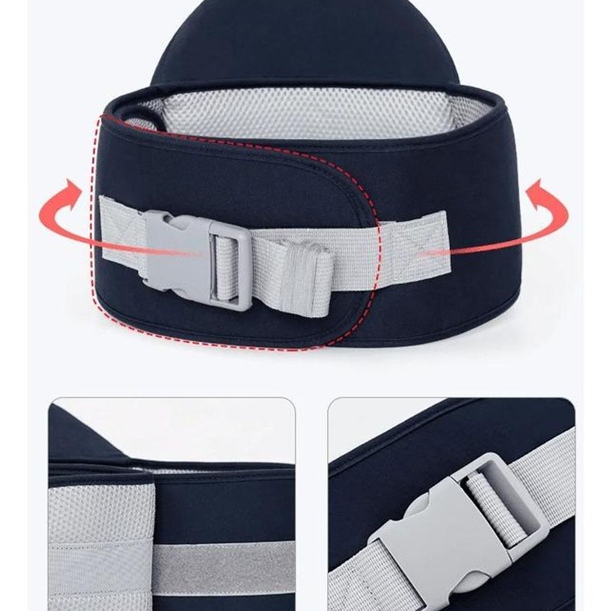 GENERICO - Mochila Porta Bebés Ergonómica con Asiento Multifuncional