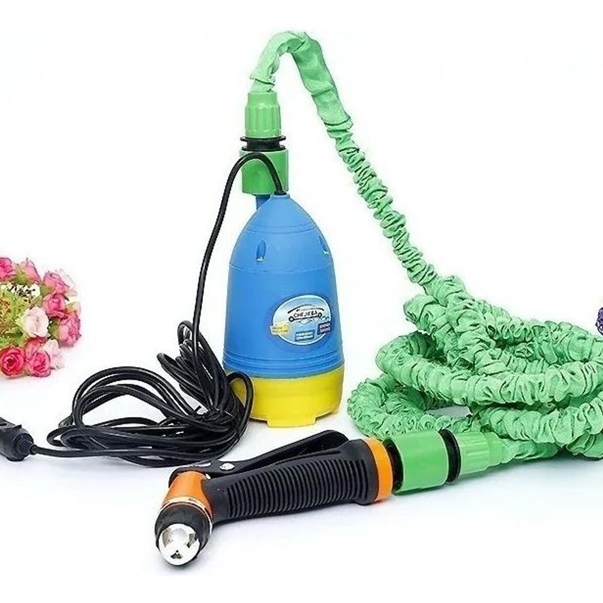 Bomba de Agua Hidrolavadora Portátil 12V Color Verde, marca GENERICO - Foto Principal