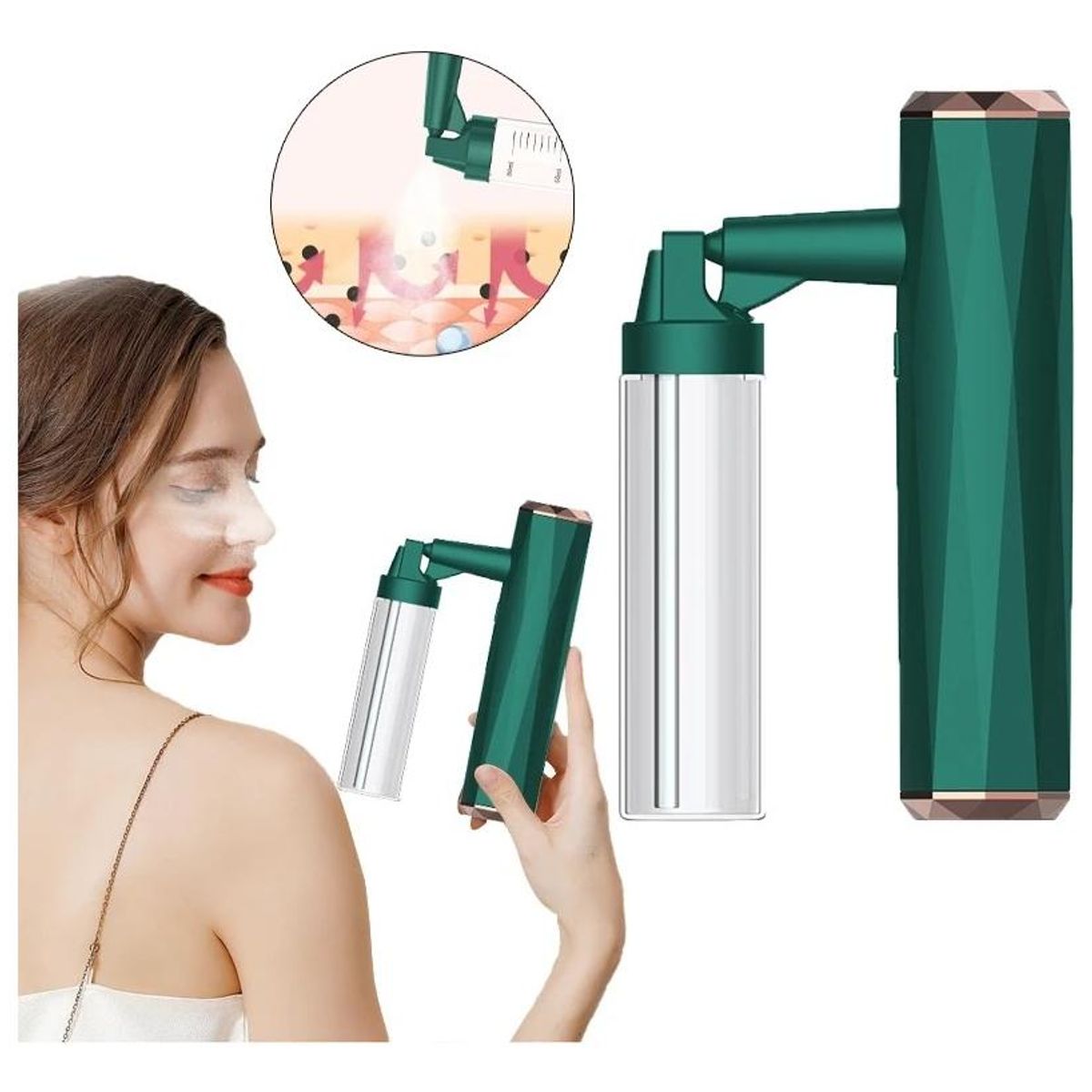 GENERICO - Vaporizador Facial Nano Iónico Hidratante Portátil