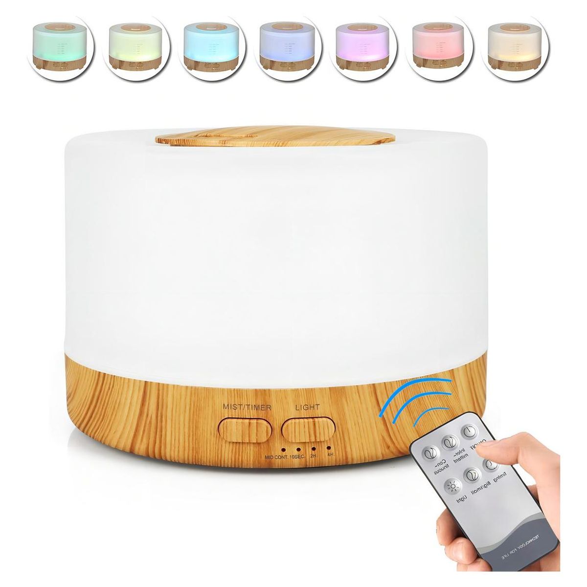 GENERICO - Difusor Ultrasónico de 700 ml para Aceites Esenciales - Bivolt