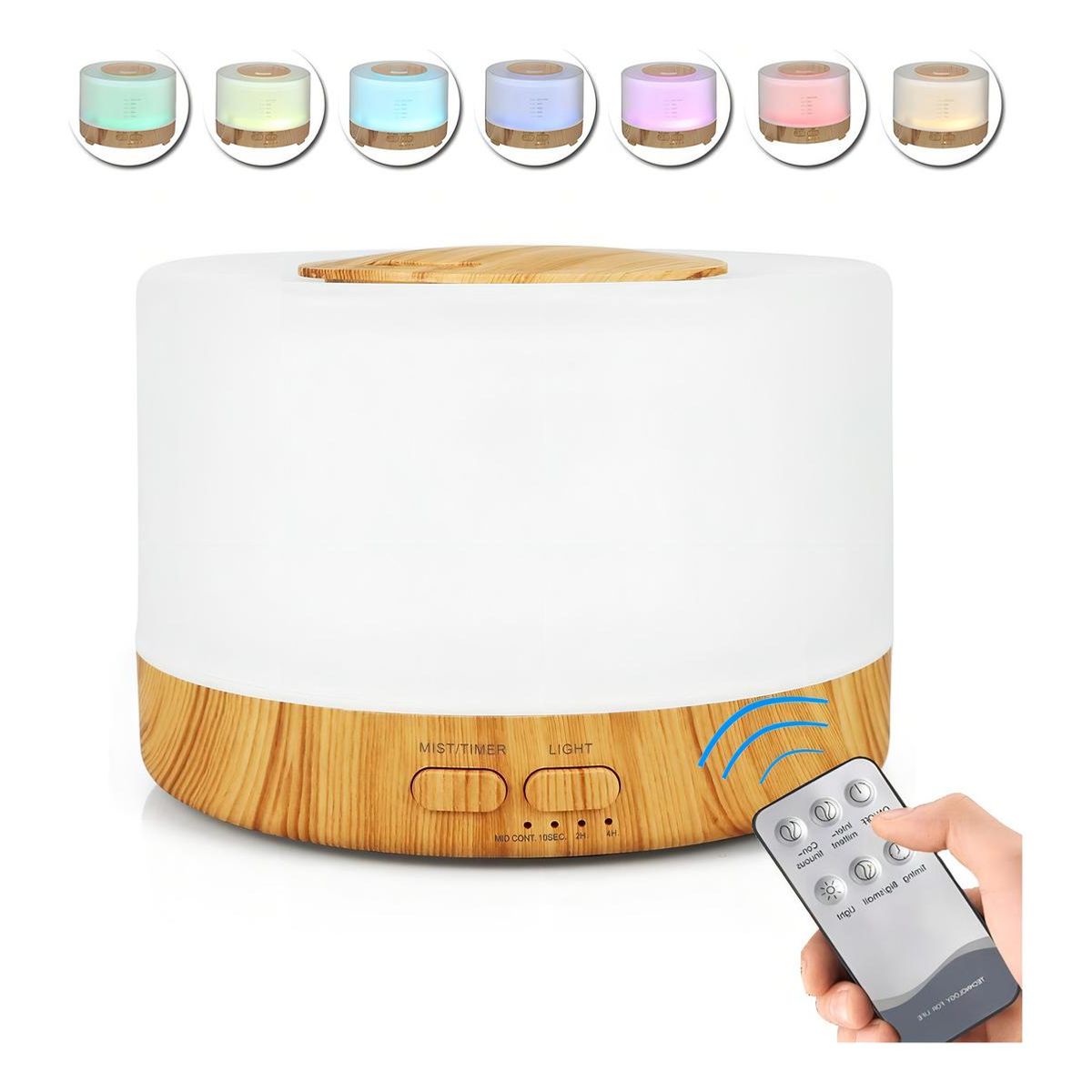 GENERICO - Difusor Ultrasónico de 700 ml para Aceites Esenciales - Bivolt