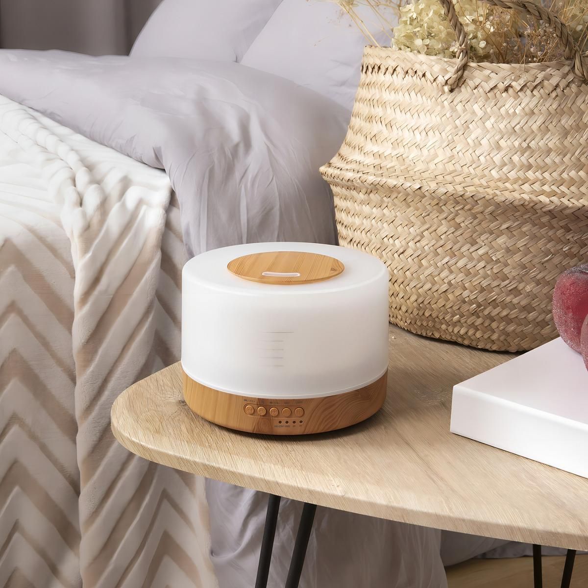 GENERICO - Difusor Ultrasónico de 700 ml para Aceites Esenciales - Bivolt