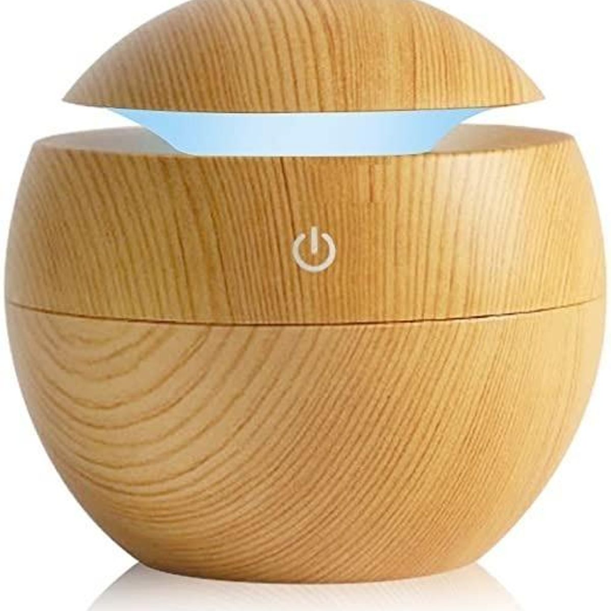 GENERICO - Humidificador Difusor de Aroma Redondo en Madera Clara