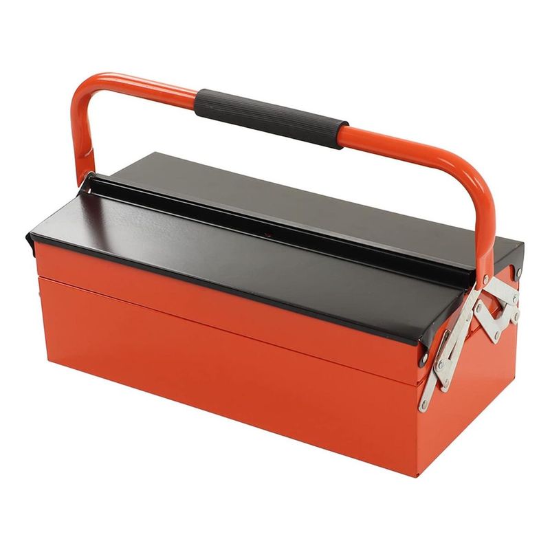 GENERICO - Caja de Herramientas Metálica Articulada 55x15 cm