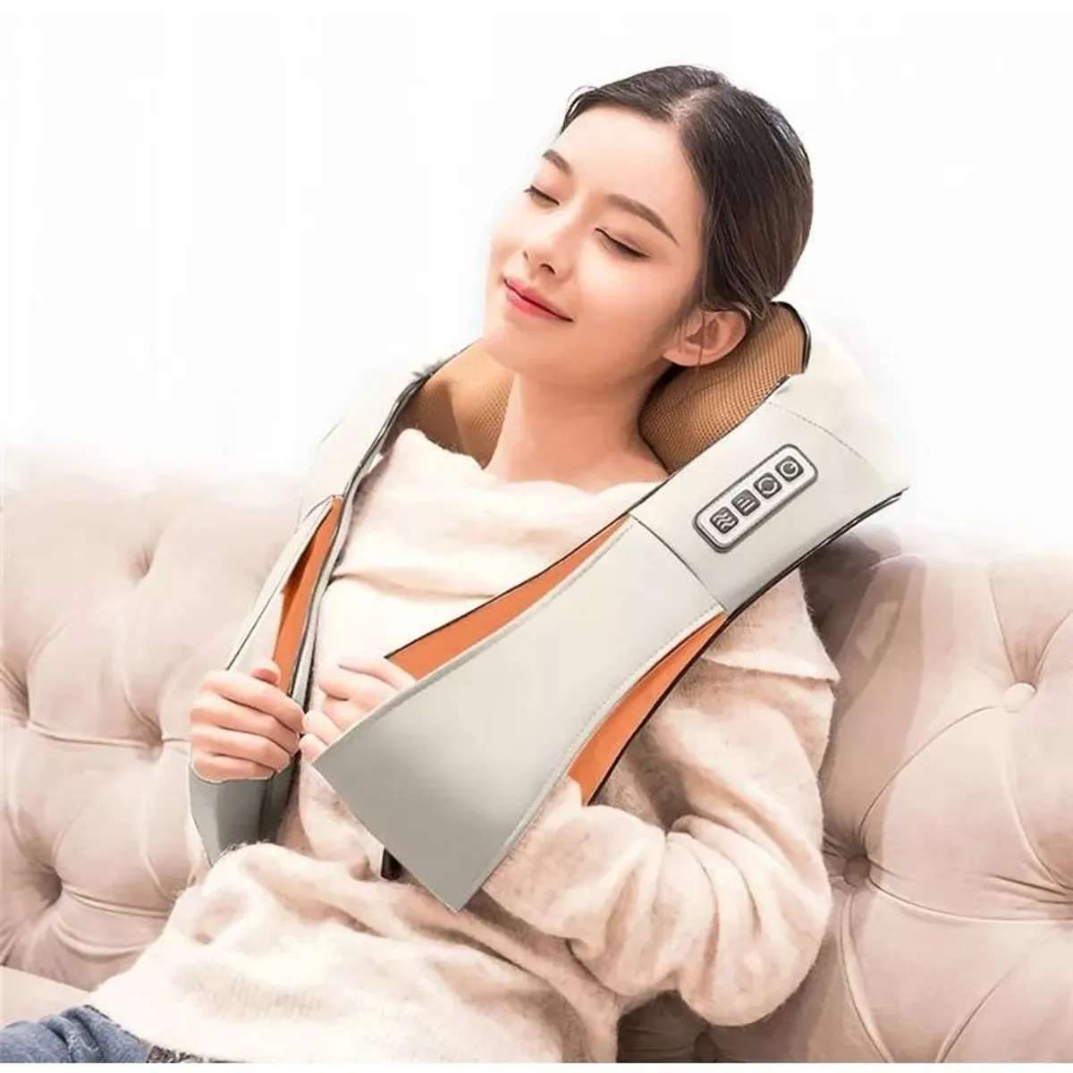 GENERICO - Masajeador Eléctrico para Cuello y Espalda con Calor