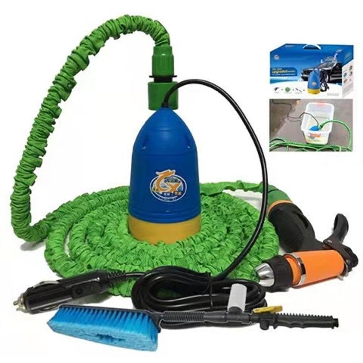 Bomba de Agua Hidrolavadora Portátil 12V para Auto, marca GENERICO - Foto Principal