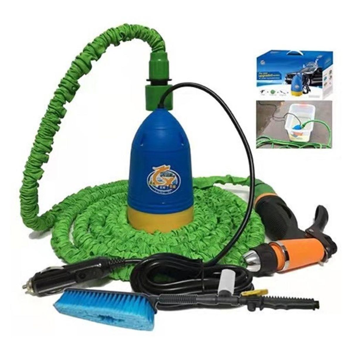 Bomba de Agua Hidrolavadora Portátil 12V para Auto, marca GENERICO - Foto Principal
