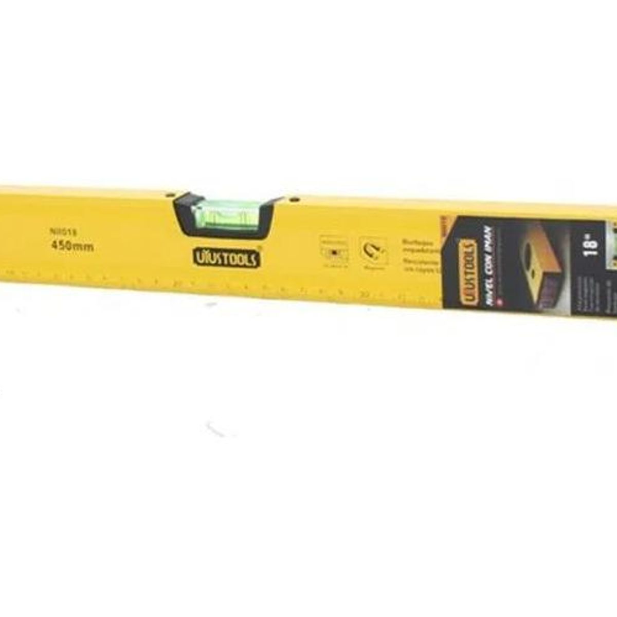 GENERICO - Nivel Torpedo Magnético de 3 Burbujeas 450 mm