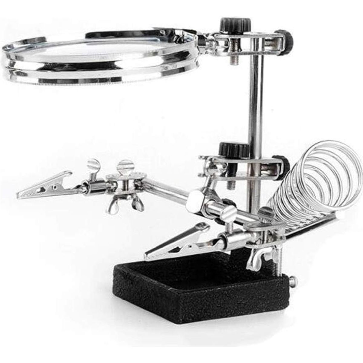 GENERICO - Lupa de Escritorio con Soporte y Pinza para Cautin